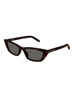NWT Saint Laurent SL277 010 Havana Gray Cat Eye Women Sunglasses